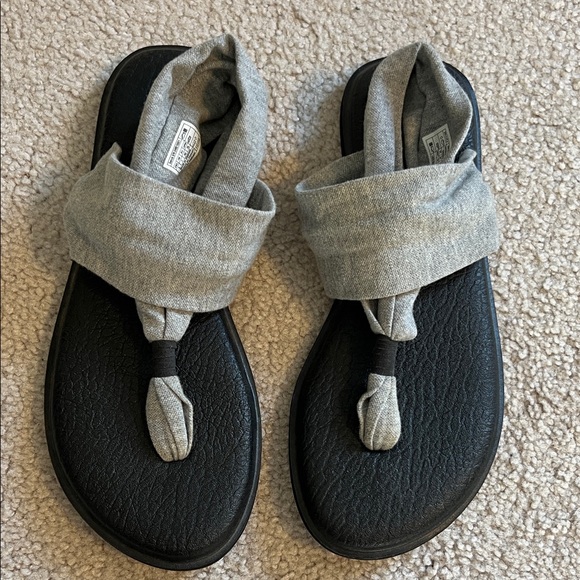 NEW Sanuk Women's Yoga Sling 2 Grey Flip-Flop -Size 9 - Picture 6 of 7